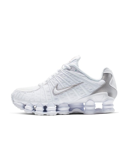 NIKE★(w) SHOX TL★22-26cm★通気性抜群★人気早期完売 人気 ☆NIKE☆ (W) SHOX TL PURE PLATINUM AND METALLIC SILVER
