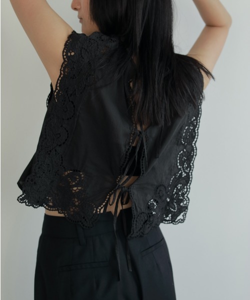 今日のみ値下げ アンヌーク★未使用★Cutwork Box Blouse Cutwork Box Blouse（シャツ/ブラウス）｜anuke（アンヌーク）の