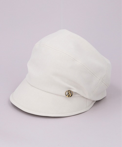 CA4LA(カシラ)の「CASE CANAPA(キャスケット・レディース・ホワイト/ブラック/チャコールグレー・ONESIZE)」の2枚目の写真