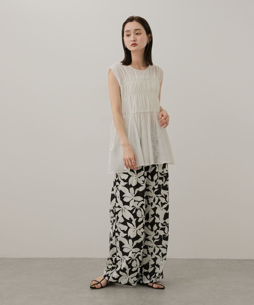 SENSE OF PLACE by URBAN RESEARCH（センスオブプレイスバイアーバンリサーチ）の「2WAYチュニックブラウス（シャツ/ブラウス・レディース・アイボリー/ライトブルー/ブラック・ONE）」の6枚目の写真