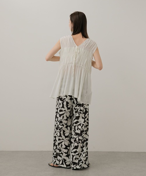 SENSE OF PLACE by URBAN RESEARCH（センスオブプレイスバイアーバンリサーチ）の「2WAYチュニックブラウス（シャツ/ブラウス・レディース・アイボリー/ライトブルー/ブラック・ONE）」の7枚目の写真