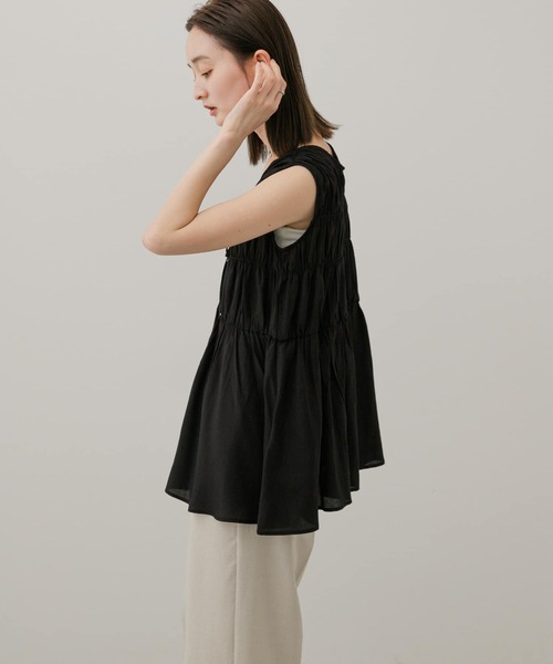 SENSE OF PLACE by URBAN RESEARCH（センスオブプレイスバイアーバンリサーチ）の「2WAYチュニックブラウス（シャツ/ブラウス・レディース・アイボリー/ライトブルー/ブラック・ONE）」の8枚目の写真