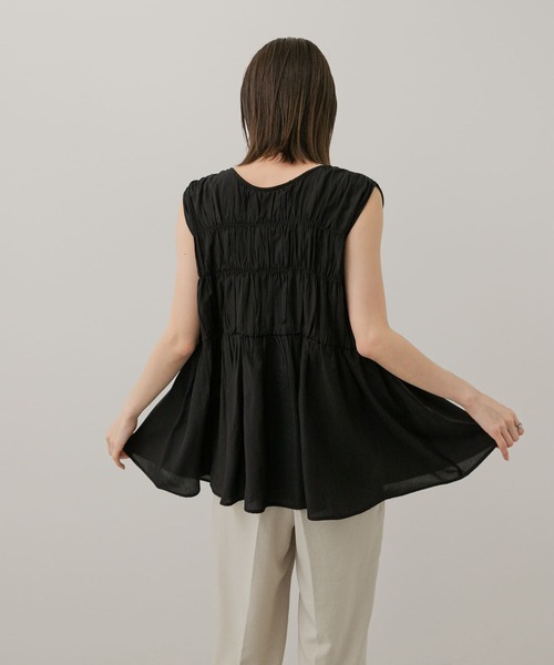 SENSE OF PLACE by URBAN RESEARCH（センスオブプレイスバイアーバンリサーチ）の「2WAYチュニックブラウス（シャツ/ブラウス・レディース・アイボリー/ライトブルー/ブラック・ONE）」の10枚目の写真