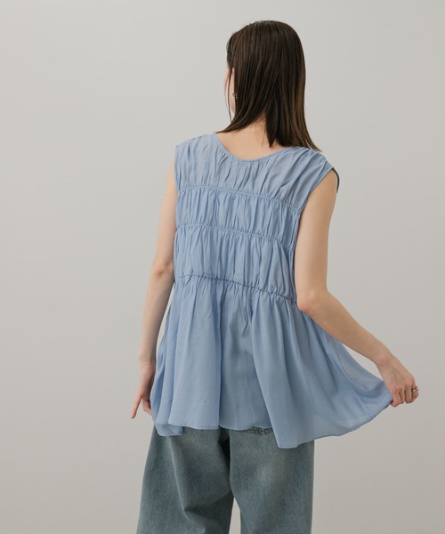 SENSE OF PLACE by URBAN RESEARCH（センスオブプレイスバイアーバンリサーチ）の「2WAYチュニックブラウス（シャツ/ブラウス・レディース・アイボリー/ライトブルー/ブラック・ONE）」の14枚目の写真