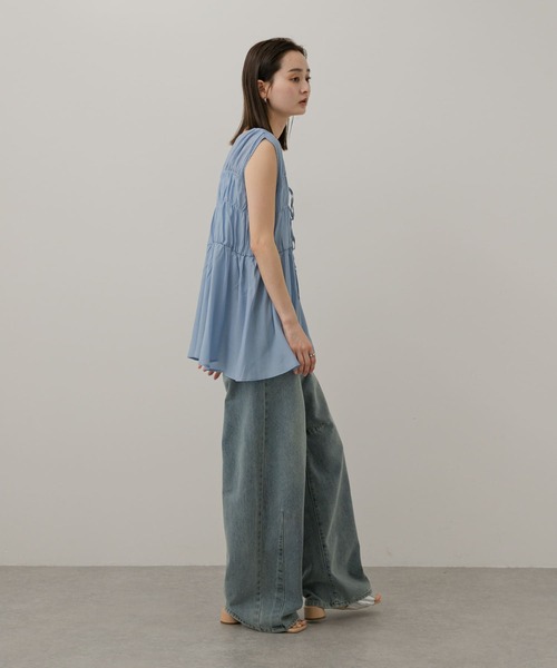 SENSE OF PLACE by URBAN RESEARCH（センスオブプレイスバイアーバンリサーチ）の「2WAYチュニックブラウス（シャツ/ブラウス・レディース・アイボリー/ライトブルー/ブラック・ONE）」の15枚目の写真