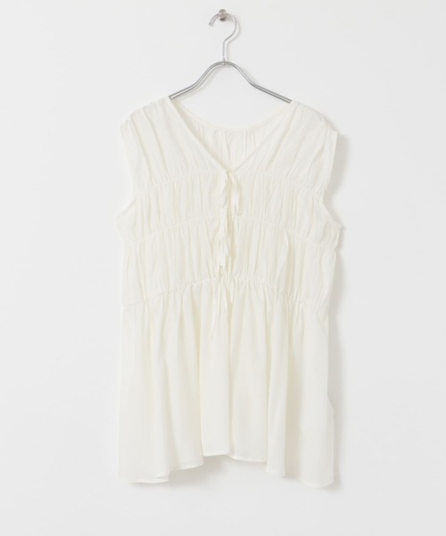 SENSE OF PLACE by URBAN RESEARCH（センスオブプレイスバイアーバンリサーチ）の「2WAYチュニックブラウス（シャツ/ブラウス・レディース・アイボリー/ライトブルー/ブラック・ONE）」の17枚目の写真