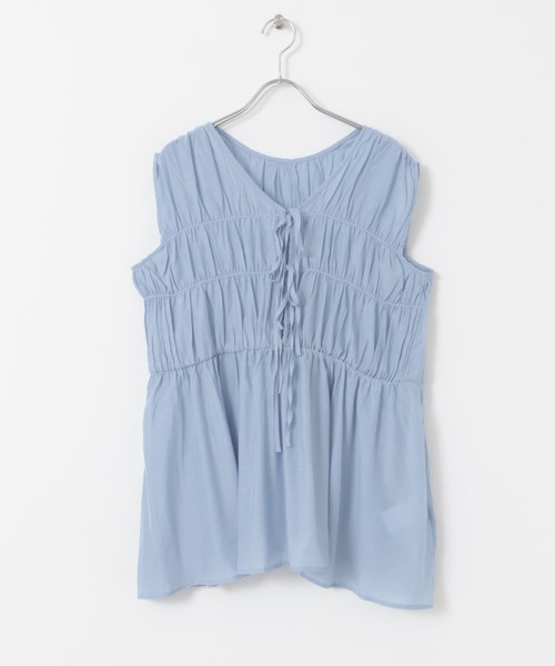 SENSE OF PLACE by URBAN RESEARCH（センスオブプレイスバイアーバンリサーチ）の「2WAYチュニックブラウス（シャツ/ブラウス・レディース・アイボリー/ライトブルー/ブラック・ONE）」の19枚目の写真