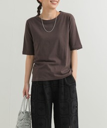 URBAN RESEARCH DOORS | コットンリネン5分袖Tシャツ(Tシャツ/カットソー)