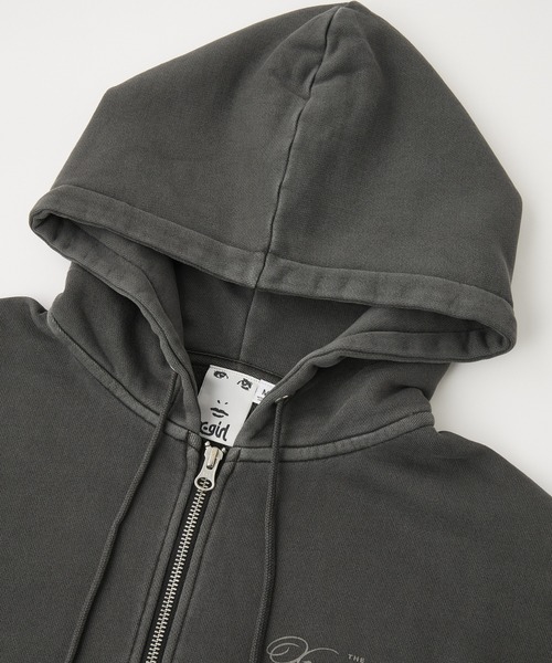 パーカー PIGMENT DYED FACE LABEL ZIP UP SWEAT HOODIE レディース メンズ VINTAGE LABEL FACE LOGO ZIP UP SWEAT HOODIE – calif（カリフ