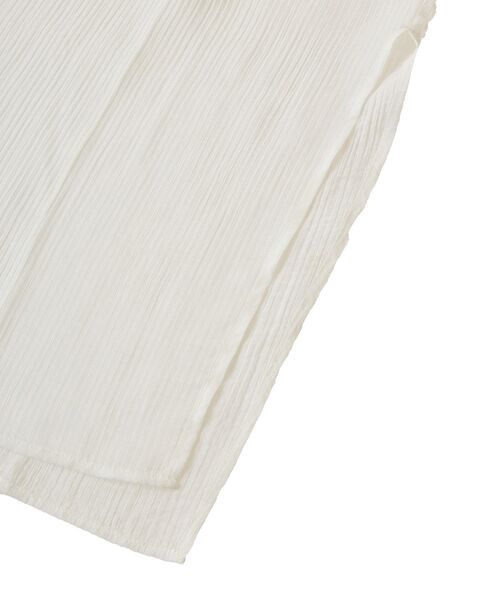 Green　Parks（グリーンパークス）の「半袖シアーシャツワンピース（シャツワンピース・レディース・オレンジ/ブルー/オフホワイト/ブラック・FREE）」の8枚目の写真