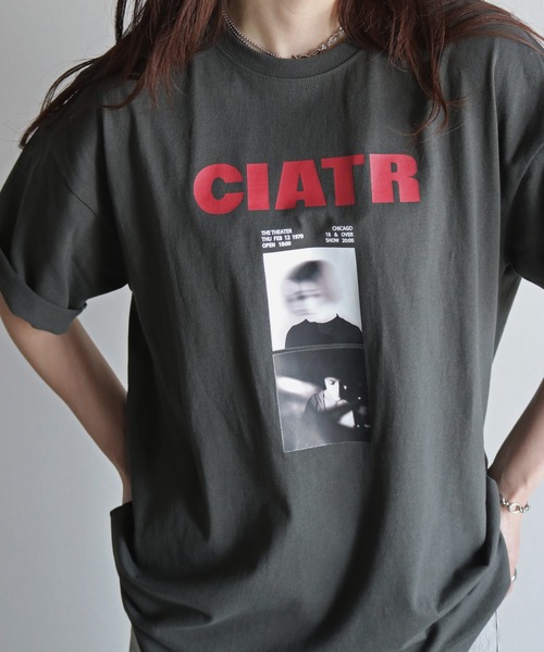 COURO（コウロ）の「グラフィックミックスTシャツ（Tシャツ/カットソー・レディース・クリーム/ネイビー系/ホワイト系/オートミール/ネイビー/ホワイト/ライトグレー系/チャコールグレー・FREE）」の15枚目の写真