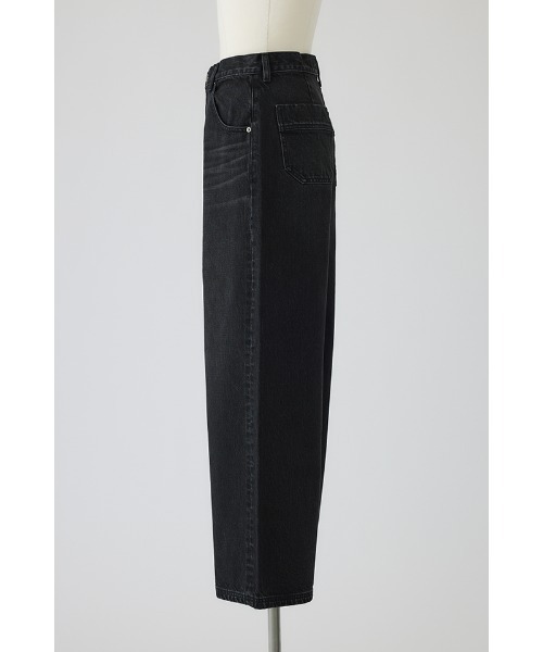パンツ RIM.ARK Middle straight black denim 38 RIM.ARK | 【RESTOCKPRE ORDER】Middle straight black denim