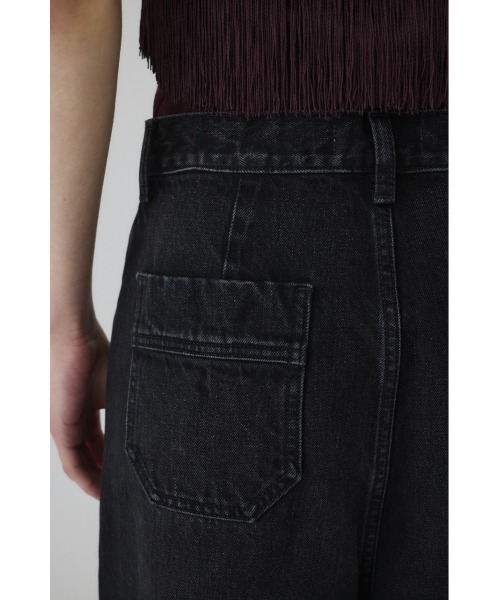 RESTOCK PRE ORDER】Middle straight black denim ミドル