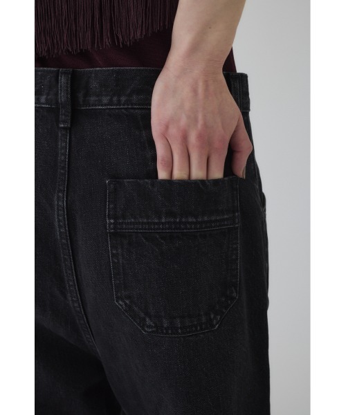 未使用級✨リムアーク　23AW ストレートデニム　ブラック　RIM.ARK 38 RESTOCK PRE ORDER】Middle straight black denim ミドル