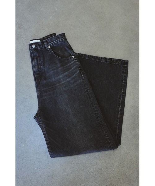 AAKAM ブラックストレートデニム CIOTA シオタ New Straight 5 Pocket Pants ブラックスビン13.5