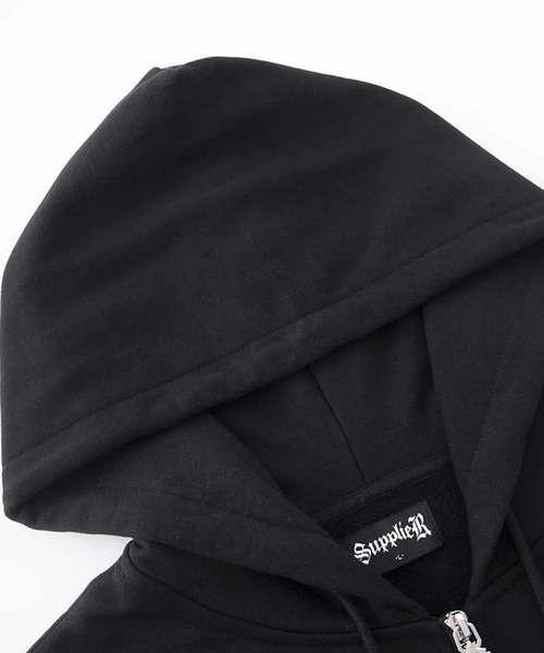 SUPPLIER(サプライヤー)の「SUPPLIER/サプライヤー Chrome Cross Zip Hoodie フーディー(パーカー・メンズ・グレー/ブラック・XL/S/M/L)」の12枚目の写真
