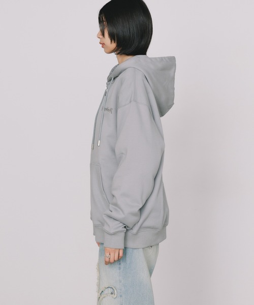 SUPPLIER(サプライヤー)の「SUPPLIER/サプライヤー Chrome Cross Zip Hoodie フーディー(パーカー・メンズ・グレー/ブラック・XL/S/M/L)」の18枚目の写真