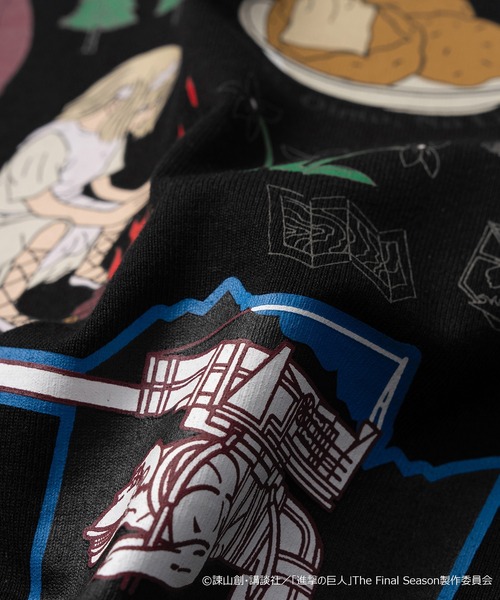NANGA（ナンガ）の「進撃の巨人 × NANGA TEE（Tシャツ/カットソー・メンズ・ブラック/ホワイト・S/M/L/XL）」の7枚目の写真