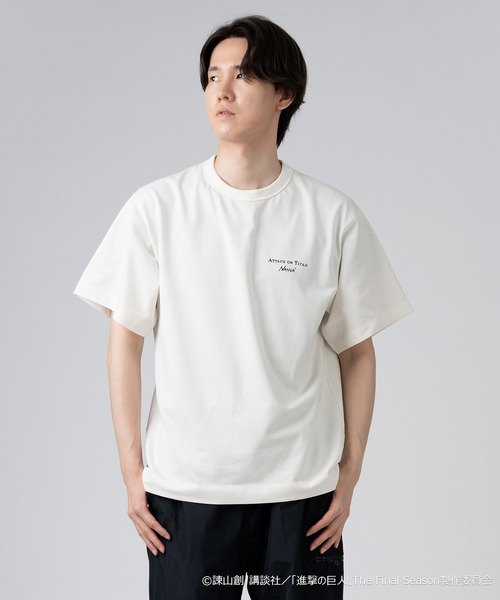 NANGA（ナンガ）の「進撃の巨人 × NANGA TEE（Tシャツ/カットソー・メンズ・ブラック/ホワイト・S/M/L/XL）」の8枚目の写真