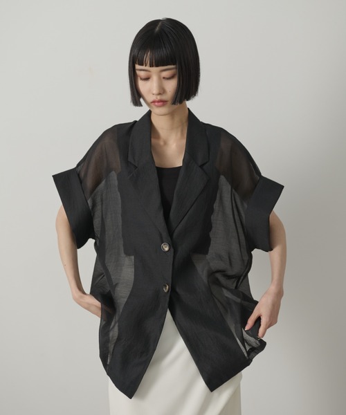 aere シアージャケット　black aere シアージャケット black