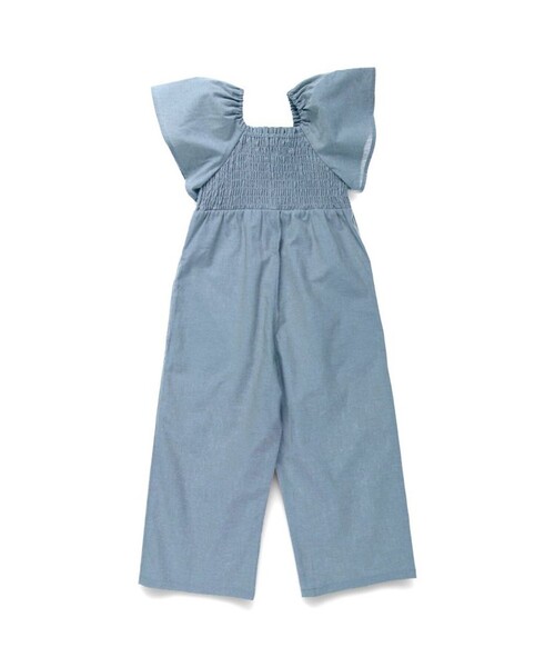 BRANSHES（ブランシェス）の「【プチレディ】オールインワン（サロペット/オーバーオール・キッズ・ブラウン/サックスブルー・140/130/100/90/120/150/110）」の10枚目の写真