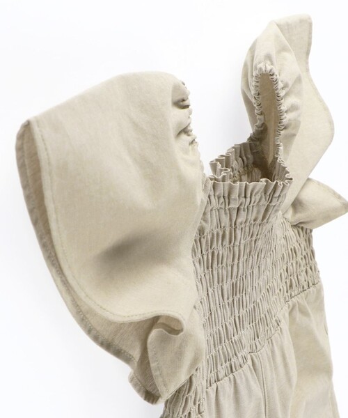 BRANSHES（ブランシェス）の「【プチレディ】オールインワン（サロペット/オーバーオール・キッズ・ブラウン/サックスブルー・140/130/100/90/120/150/110）」の12枚目の写真