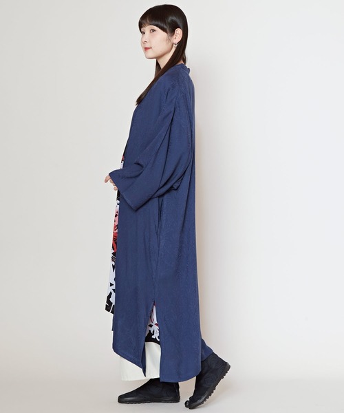 【カヤ】【ＵＶカット加工】菊薫る長丈羽織 Amina Collection｜【カヤ】【UVカット加工】菊薫る長丈羽織