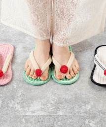 MILLION CARATS（ミリオンカラッツ）の「モチーフで心も足元も弾む♪パッと気分が上がる“彩り”と、素足に“やさしい履き心地”がうれしい、カラフル可愛いコットンサンダル（サンダル）」