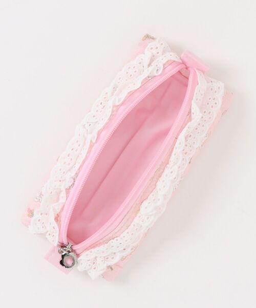 マルチポーチ　ペンケース　デニムポケットレース柄　ハンドメイド マルチポーチ ペンケース デニムポケットレース柄 ハンドメイド