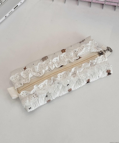 VIBGYOR（ヴィブジョー）の「Liaa/花柄 アニマル柄 レースペンケース A18651（ポーチ・レディース・その他4/その他6/その他9/その他7/その他5/その他3/その他2/その他1/その他10/その他8・FREE）」の7枚目の写真