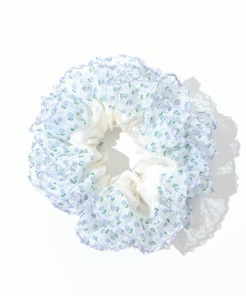 flower（フラワー）の「ビッグフラワーシュシュ（シュシュ・レディース・イエロー/パープル・FREE）」の11枚目の写真