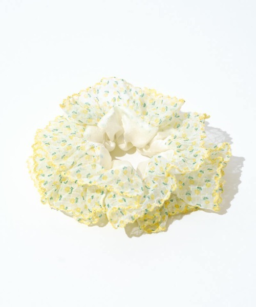 flower（フラワー）の「ビッグフラワーシュシュ（シュシュ・レディース・イエロー/パープル・FREE）」の12枚目の写真