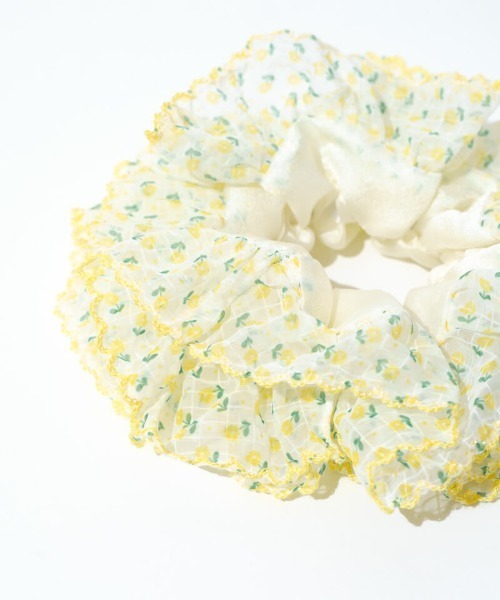 flower（フラワー）の「ビッグフラワーシュシュ（シュシュ・レディース・イエロー/パープル・FREE）」の13枚目の写真