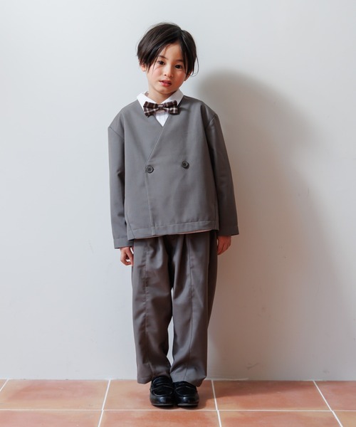 MAKE YOUR DAY（メイクユアデイ）の「無地とチェックのスタンダード長袖シャツ■80～140cm（シャツ/ブラウス・キッズ・ブラック/オフホワイト/ネイビー/ブラウン・140/120/110/100/90/80/130）」の17枚目の写真