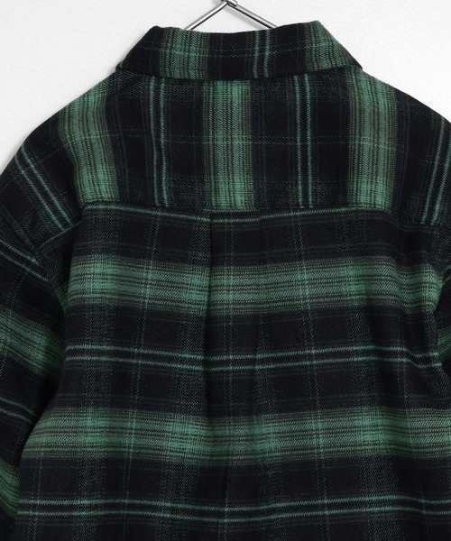 MAKE YOUR DAY（メイクユアデイ）の「無地とチェックのスタンダード長袖シャツ■80～140cm（シャツ/ブラウス・キッズ・ブラック/オフホワイト/ネイビー/ブラウン・140/120/110/100/90/80/130）」の22枚目の写真