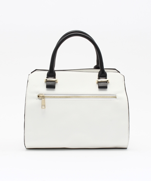 OUTLET（アウトレット）の「【Chez toi】カラーエッジボストンBAG（ボストンバッグ・レディース・ホワイト・FREE）」の3枚目の写真