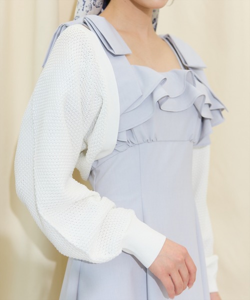 WILLSELECTION（ウィルセレクション）の「ショート丈柄編みボレロ（カーディガン/ボレロ・レディース・オフホワイト/ピンク/レッド/ブラック・FREE）」の15枚目の写真