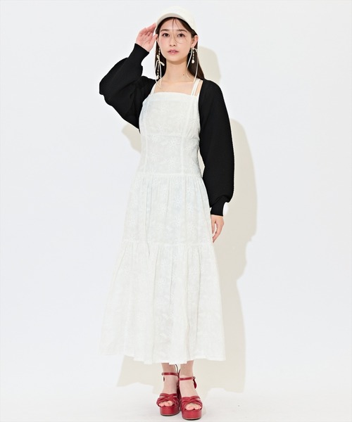 WILLSELECTION（ウィルセレクション）の「ショート丈柄編みボレロ（カーディガン/ボレロ・レディース・オフホワイト/ピンク/レッド/ブラック・FREE）」の20枚目の写真