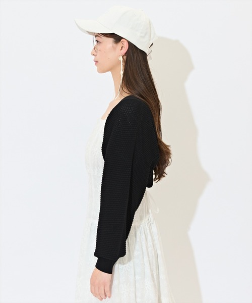 WILLSELECTION（ウィルセレクション）の「ショート丈柄編みボレロ（カーディガン/ボレロ・レディース・オフホワイト/ピンク/レッド/ブラック・FREE）」の22枚目の写真