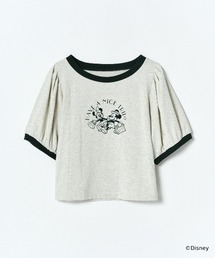 REDYAZEL | ミッキー&ミニー / トラベルデザイン リンガーTシャツ(Tシャツ/カットソー)