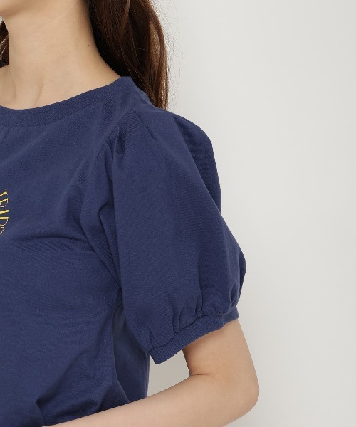 REDYAZEL（レディアゼル）の「ミッキー&ミニー / トラベルデザイン リンガーTシャツ（Tシャツ/カットソー・レディース・ネイビー/ライトグレー/オフホワイト・FREE）」の16枚目の写真