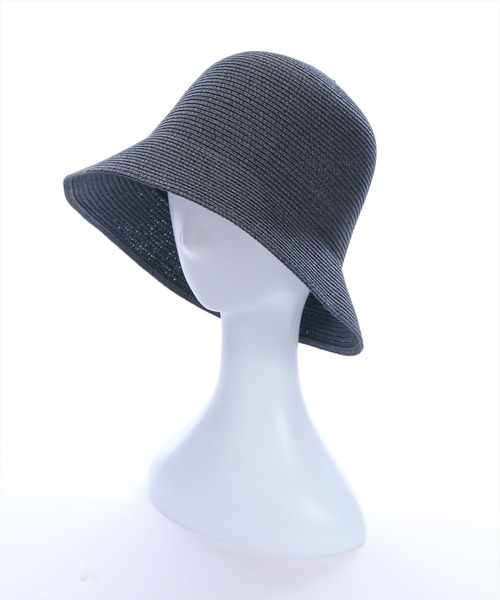 clear（クリア）の「ペーパーハット[着回し力抜群 大人 カジュアル]（ハット・レディース・ベージュ/ブラック・F）」の2枚目の写真