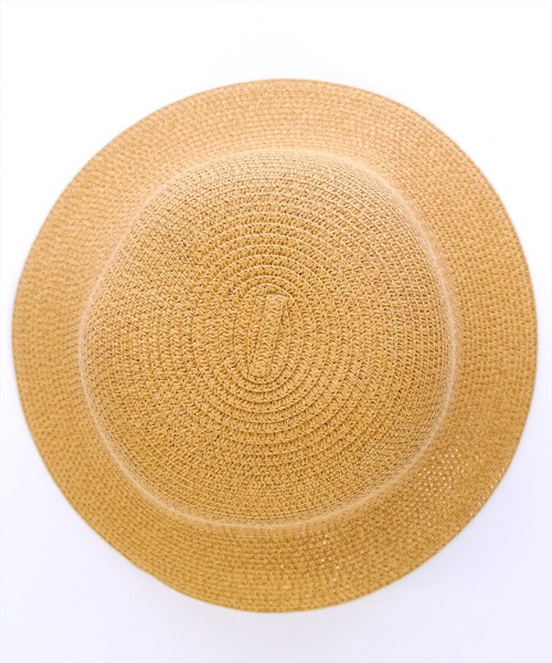 clear（クリア）の「ペーパーハット[着回し力抜群 大人 カジュアル]（ハット・レディース・ベージュ/ブラック・F）」の6枚目の写真