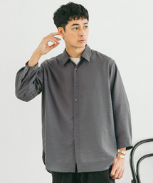 EDIFICE | シアー バンブー 8分袖 レギュラーシャツ(シャツ/ブラウス)