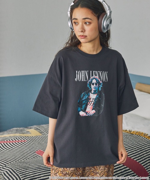 MONO-MART(モノマート)の「JOHN LENNON/ジョンレノン 別注 グラフィックプリント アソート 半袖Tシャツ(Tシャツ/カットソー・レディース・ブラック系2/ブラック系1・FREE)」の8枚目の写真