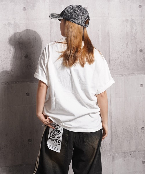 1111clothing(ワンフォークロージング)の「ハート刺繍 ピグメントTシャツ / Heart Embroidery Pigment T-shirt(Tシャツ/カットソー・メンズ・オフホワイト/ブラック/ネイビー・M/L)」の13枚目の写真