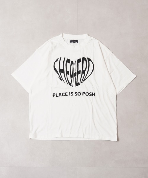 1111clothing(ワンフォークロージング)の「ハート刺繍 ピグメントTシャツ / Heart Embroidery Pigment T-shirt(Tシャツ/カットソー・メンズ・オフホワイト/ブラック/ネイビー・M/L)」の5枚目の写真