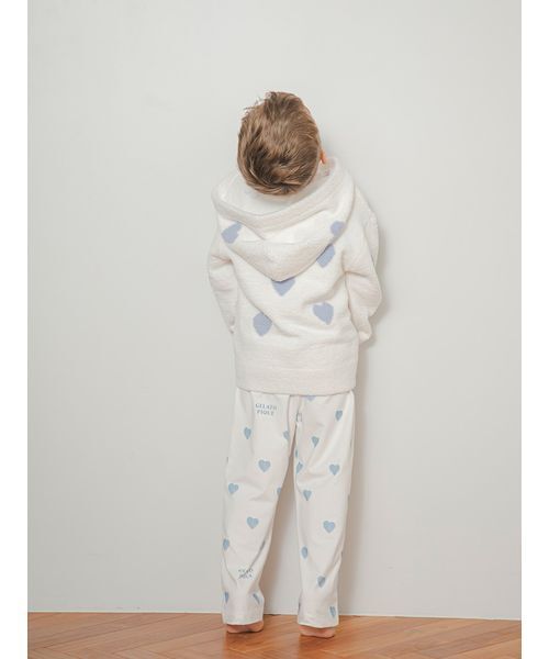gelato pique（ジェラートピケ）の「【KIDS】エアリーモコハートパーカー（ルームウェア/パジャマ・キッズ・レッド/ブルー・90/100/110/120）」の9枚目の写真