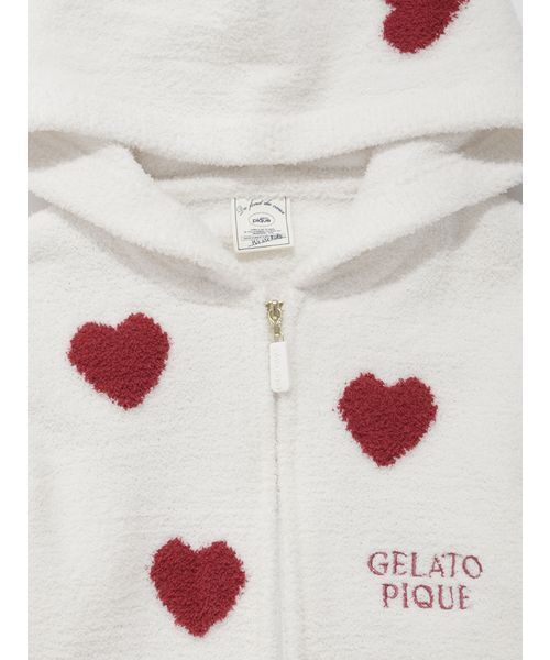 gelato pique（ジェラートピケ）の「【KIDS】エアリーモコハートパーカー（ルームウェア/パジャマ・キッズ・レッド/ブルー・90/100/110/120）」の16枚目の写真