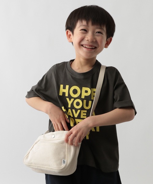 FOUND GOOD（ファウンドグッド）の「K/キャンバスミニショルダー（ショルダーバッグ・キッズ・ブラック/アイボリー/パープル系2/グリーン系8・FREE）」の2枚目の写真